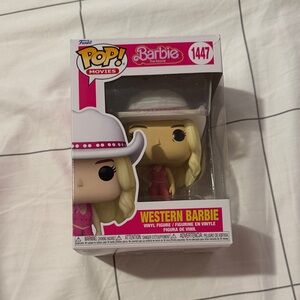 Funko Pop Barbie in Pink Outfit with White Hat
